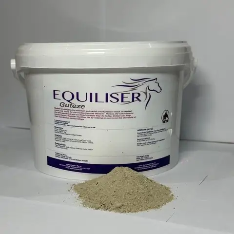 Equiliser Guteze 2.5 kg tub of digestive support supplement for horses